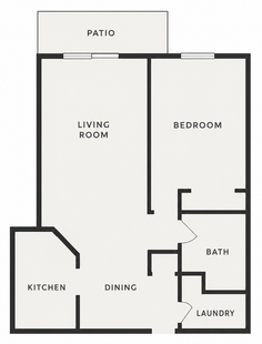 Floor Plan: 1 Bedroom | 2 Bathroom
780 SF