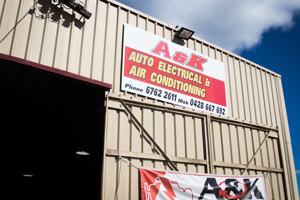 A&K Auto Electrical & Air Conditioning sign on the front of the building — Auto Electrical & Air Conditioning in Tamworth, NSW