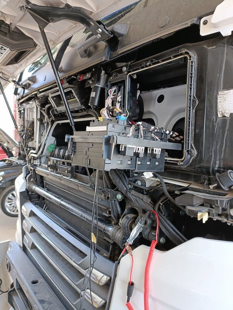A Car With the Hood Open and a Lot of Wires Coming Out of It — Auto Electrical & Air Conditioning in Tamworth, NSW