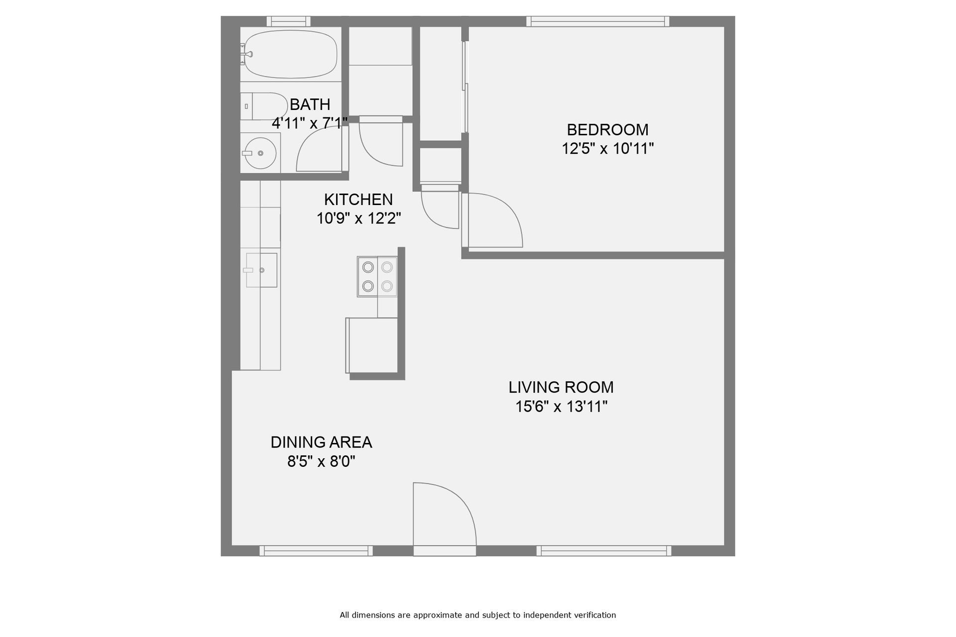 The floor plan for this property