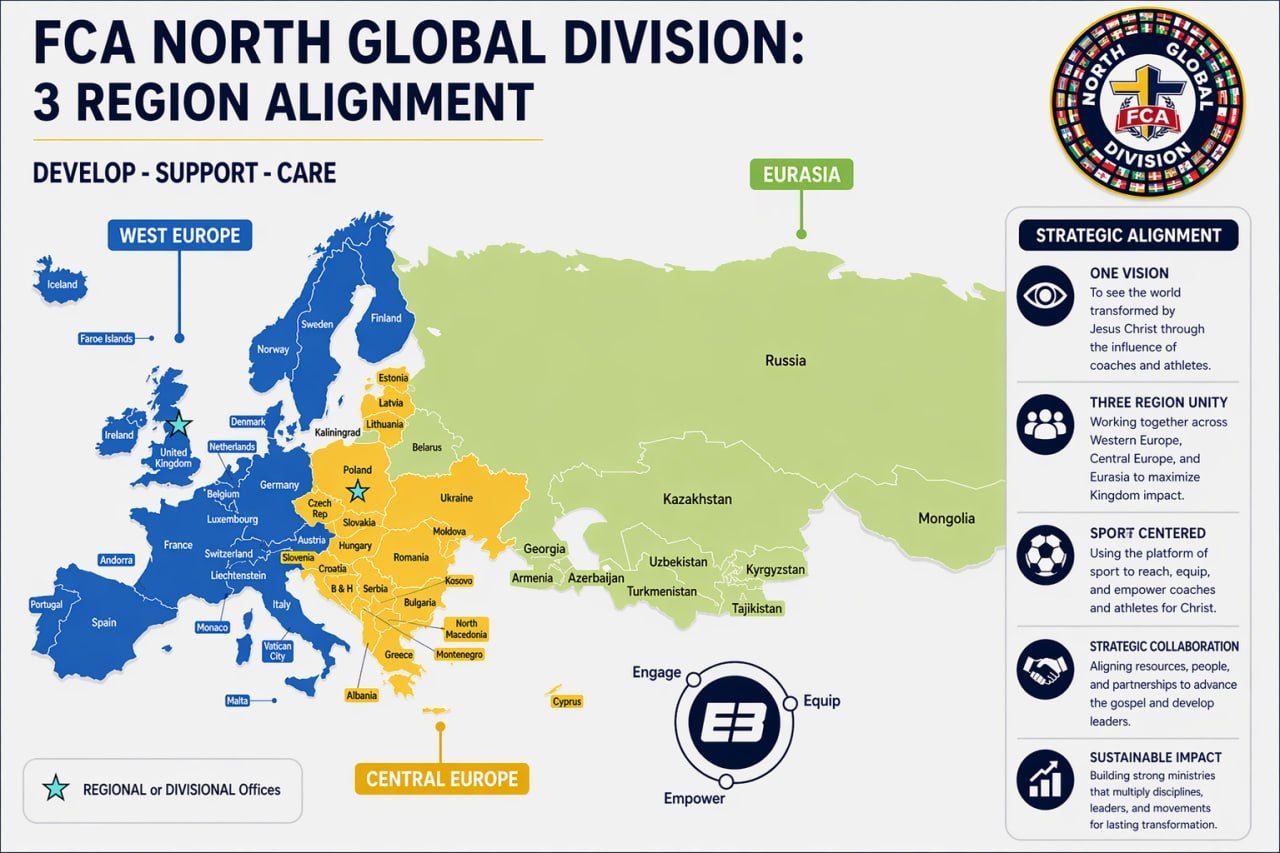 A map of West Europe, Central Europe, and Eurasia.
