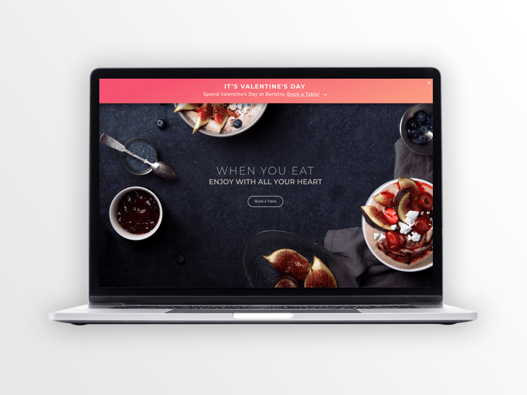 Valentine's day reservation (see images)