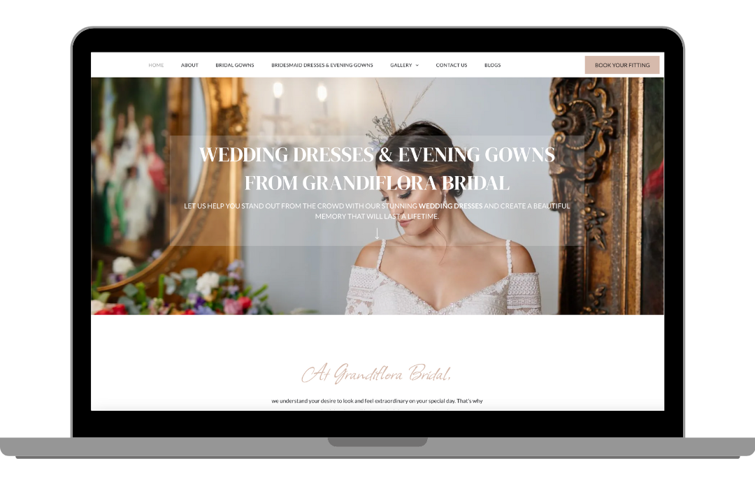 Webshure's websites - Grandiflora Bridal - (see image)
