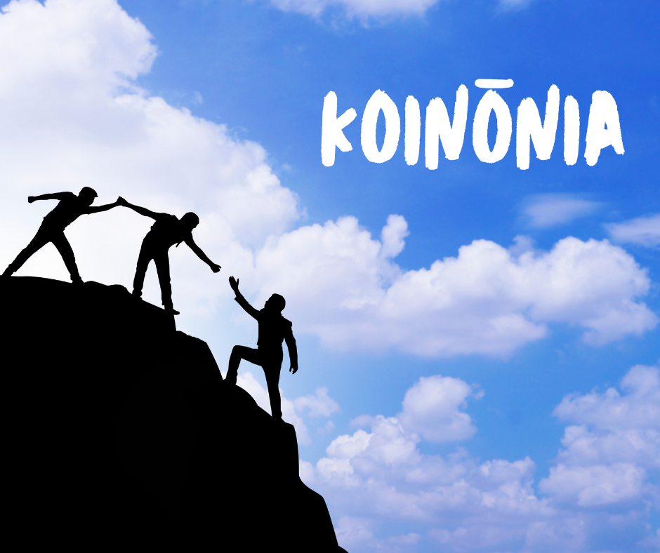 The word koinonia that is on a picture