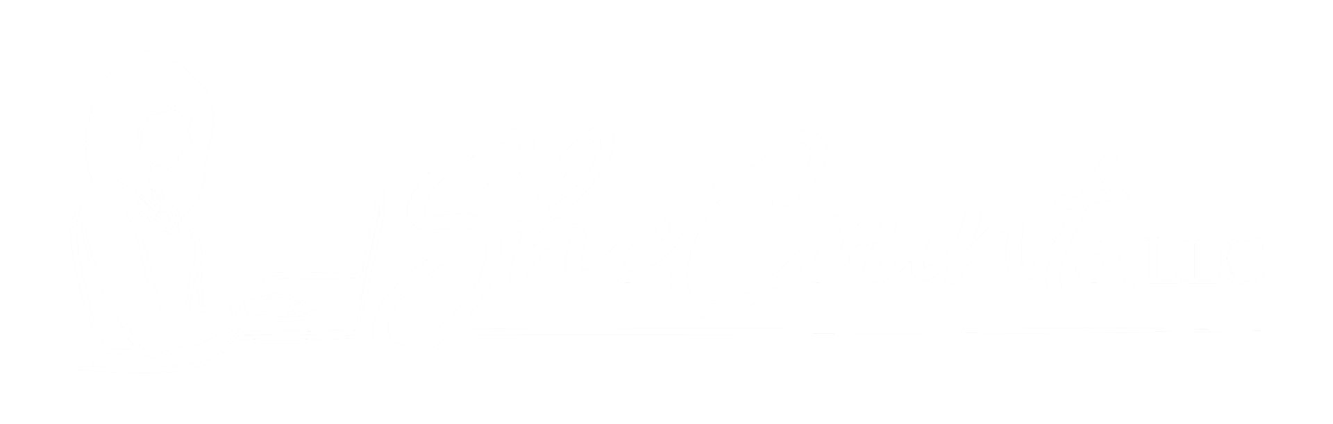 SheCounts logo featuring a clean, modern design.