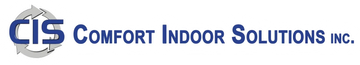 CIS Comfort Indoor Solutions Inc. logo with blue and gray text and a stylized &ldquo;CIS&rdquo; emblem