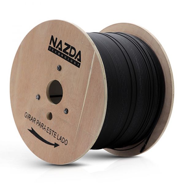 Cabo Óptico Nazda Flat Drop 1FO SM Bob 1KM