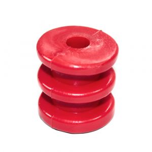 Roldana Plástica Nazda 2 Vias Vermelha RP2