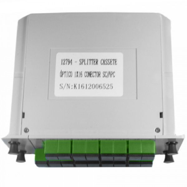 Cassete Splitter Óptico Nazda 1x16 Conector SC/APC