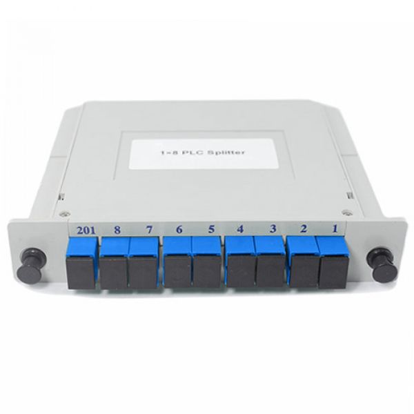 Cassete Splitter Óptico Nazda 1x8 Conector SC/UPC