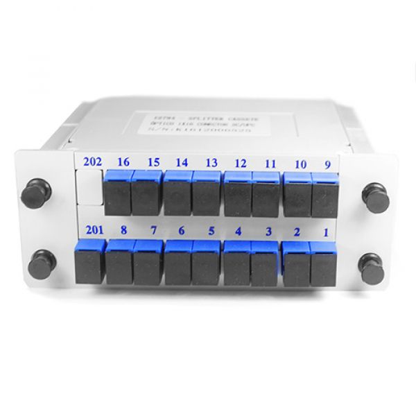 Cassete Splitter Óptico Nazda 1x16 Conector SC/UPC