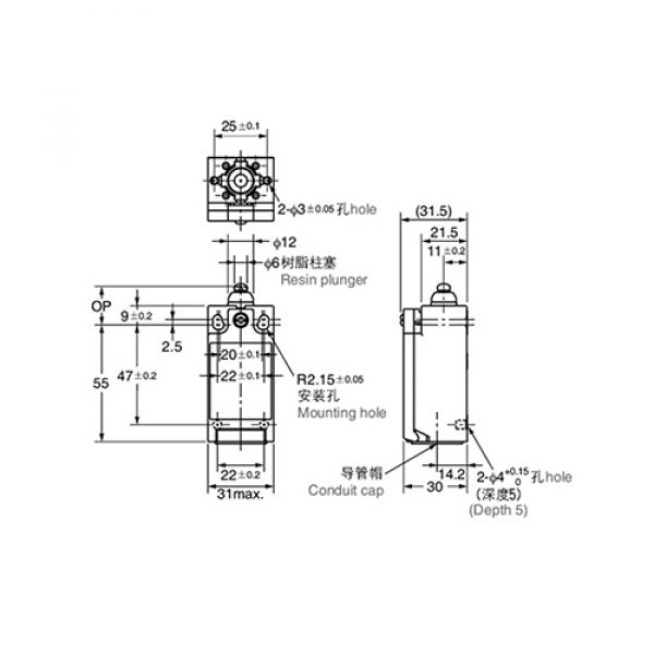 Fim De Curso Nazda NZ-C4N-4131 Pistão Leve