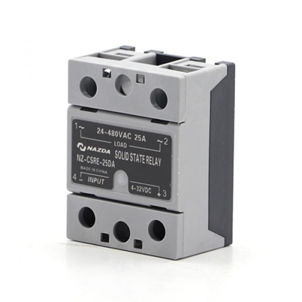 Relé Estado Sólido Nazda NZ-CSRE-25DA 25A Controle 4~32V Saída 24~380V