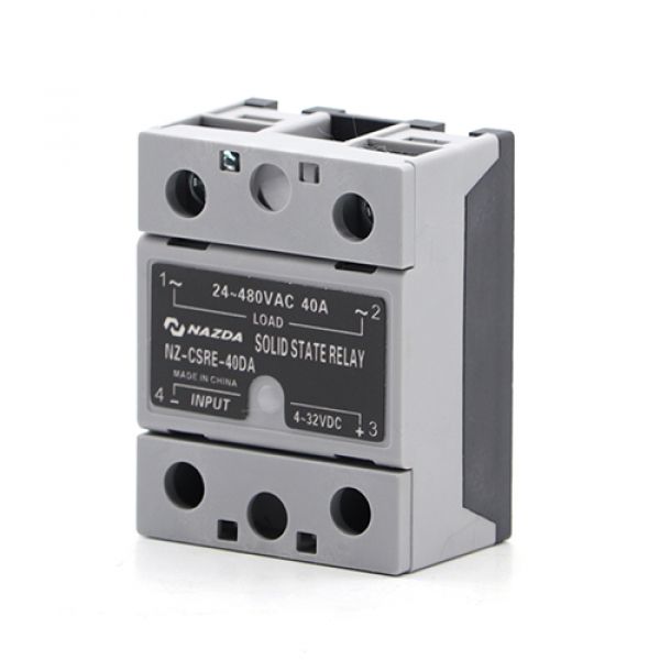 Relé Estado Sólido Nazda NZ-CSRE-40DA 40A Controle 4~32V Saída 24~380V