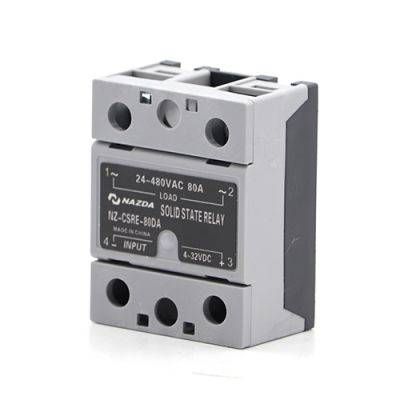 Relé Estado Sólido Nazda NZ-CSRE-80DA 80A Controle 4~32V Saída 24~320V