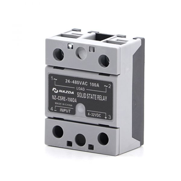 Relé Estado Sólido Nazda NZ-CSRE-100DA 100A Controle 4~32V Saída 24~380V