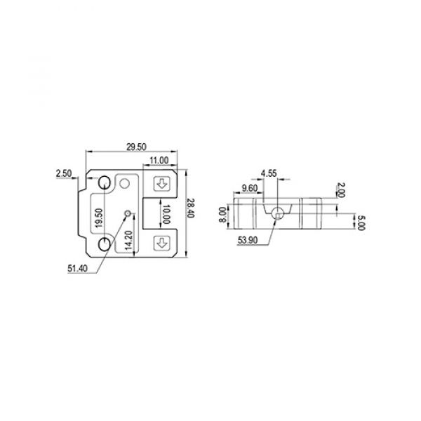Sensor Fotoéletrico Nazda NZ-CGU10-10PA Forma De U Distância Sensora De 10mm Com Cabo PNP NO