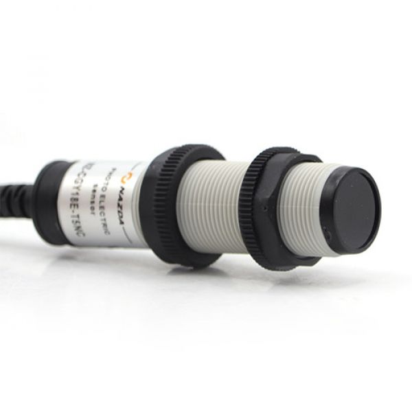 Sensor Fotoelétrico Nazda NZ-CGY18E-T5NC 18mm² Distância Sensora 5m Barreira Cabo NPN NO+NC