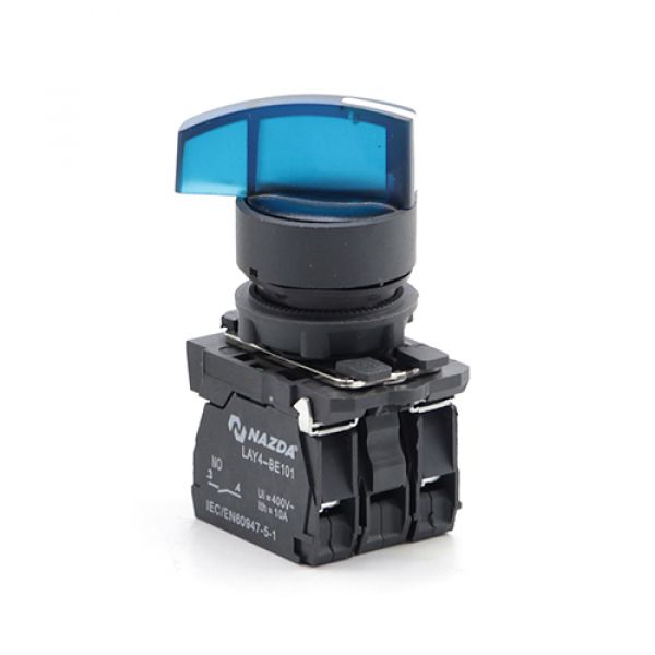 Comutador Nazda 2 Posições Manopla Longa Com Sinalizador 1NO+1NC 24VDC