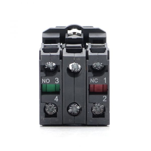 Comutador Nazda 2 Posições Manopla Curta Com Sinalizador 1NO+1NC 24VDC Amarelo