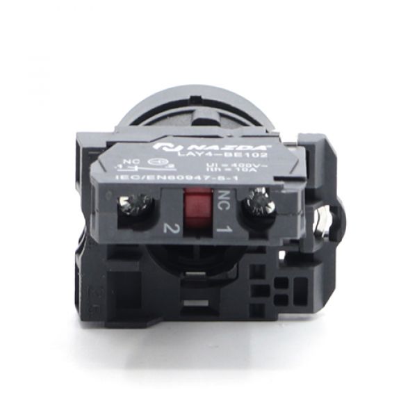 Botão Pulso Nazda Stop Nc Ressaltado Vermelho