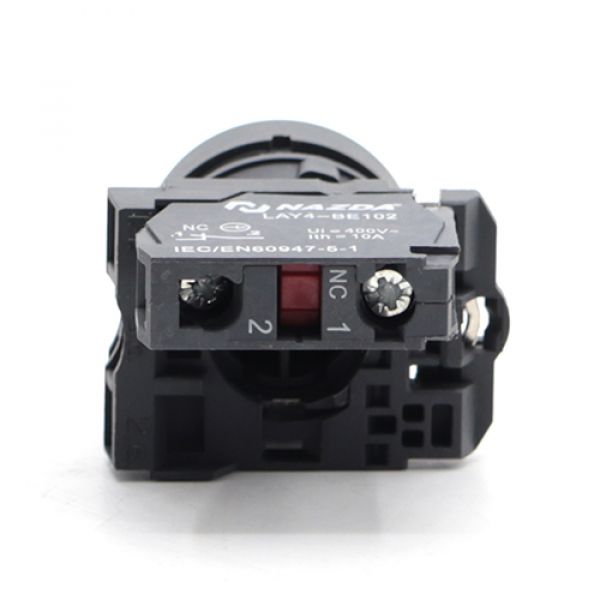 Botão Pulso Nazda No De Metal Vermelho