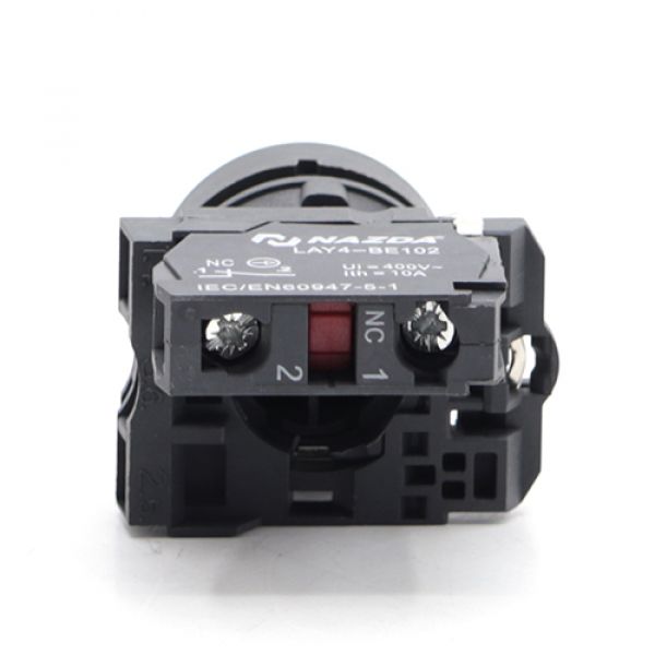 Botão Pulso Nazda Ressaltado Nc Vermelho