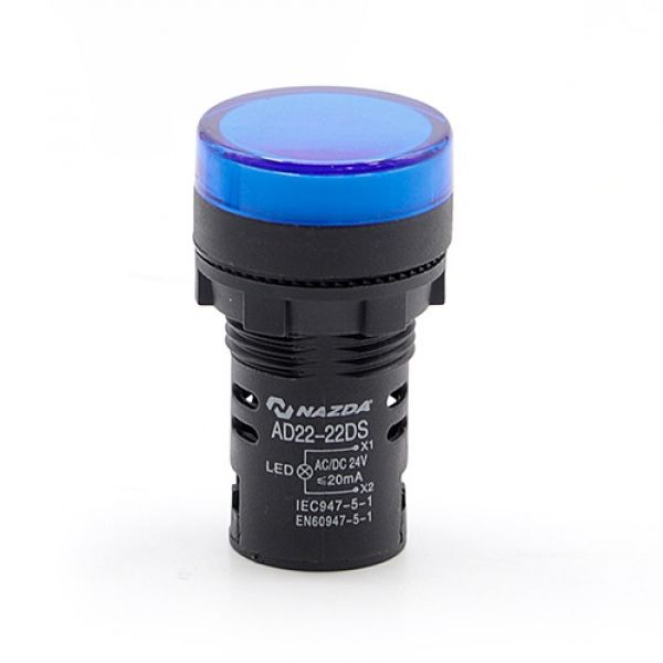 Sinalizador Nazda LED 24V Azul