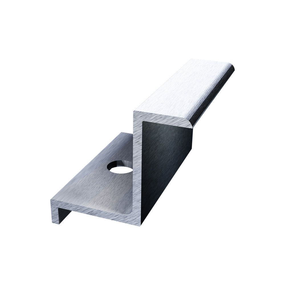 Estrutura De Fixação Painel Solar Para Telha Metálica (4 Placas) Trilho 4700mm Nz (Met2)