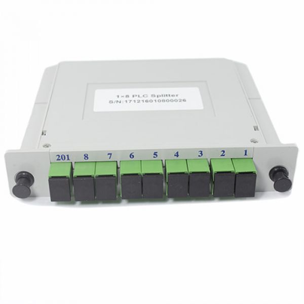 Cassete Splitter Óptico Nazda 1x8 Conector SC/APC
