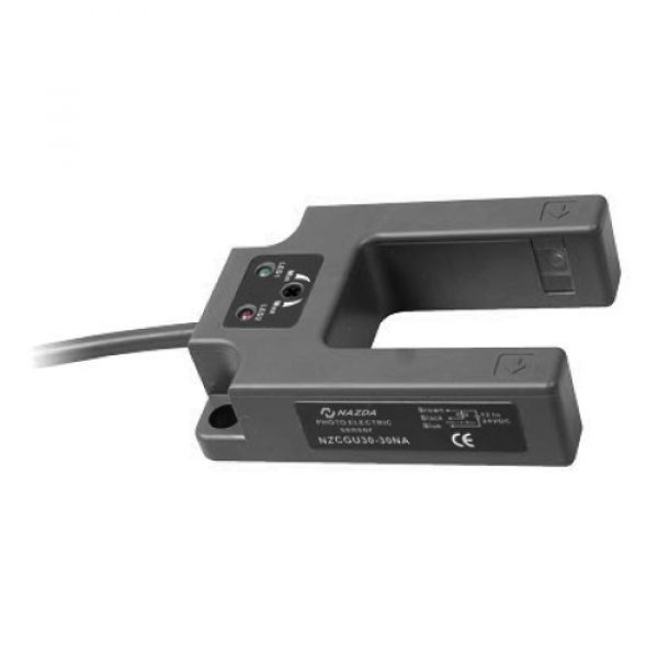 Sensor Fotoelétrico Nazda NZ-CGU30-30PC Forma De U Distância Sensora De 30mm Cabo PNP NO+NC