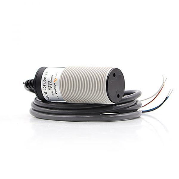 Sensor Fotoelétrico Nazda NZ-CGY30E-D70PC 30mm² Distância Sensora 70cm Difuso Ajustável Cabo PNP NO+NC