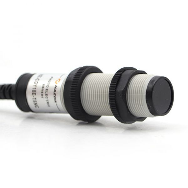 Sensor Fotoelétrico Nazda NZ-CGY18E-T5NC 18mm² Distância Sensora 5m Barreira Cabo NPN NO+NC
