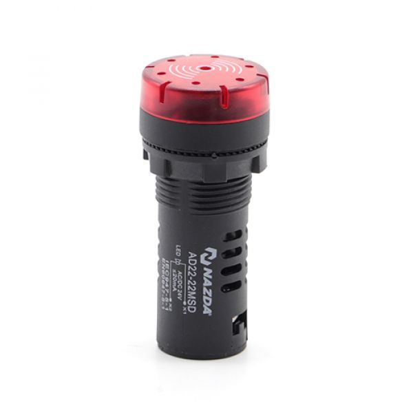 Sinalizador Sonoro Nazda 24V Vermelho
