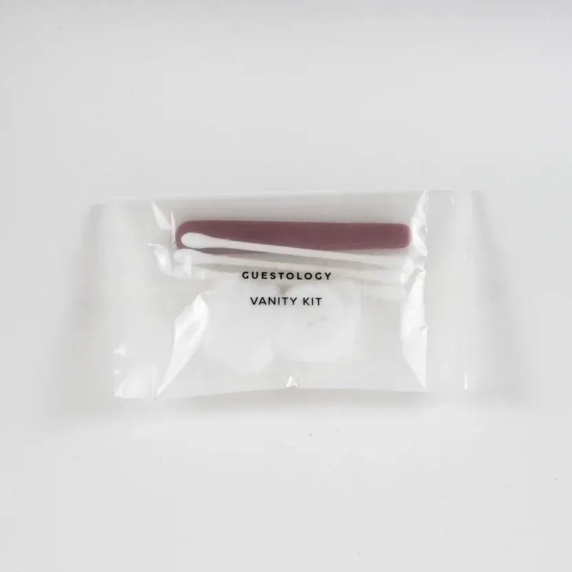 Small brown paper packet labeled 