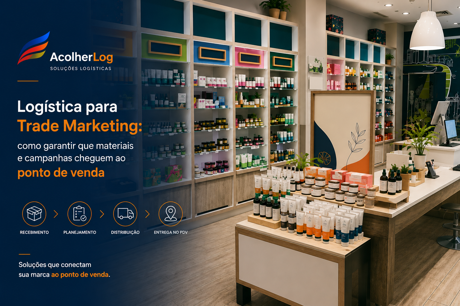 Logística para Trade Marketing e materiais de PDV no ponto de venda