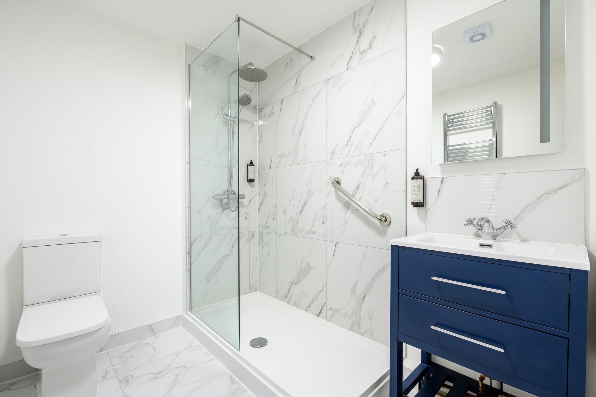 Shower Room with Seaview at the Hotel Prince Regent in Weymouth
