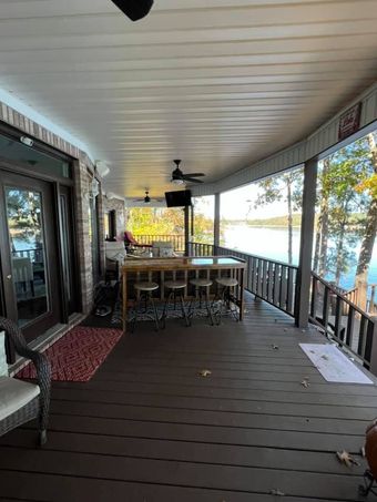 wooden deck