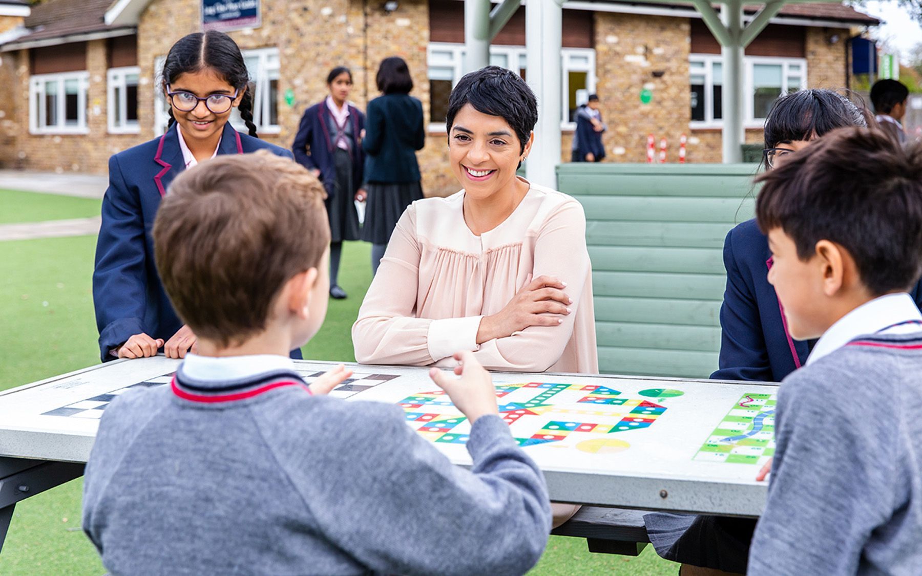 Commercial photography Reading Head Teacher with pupils