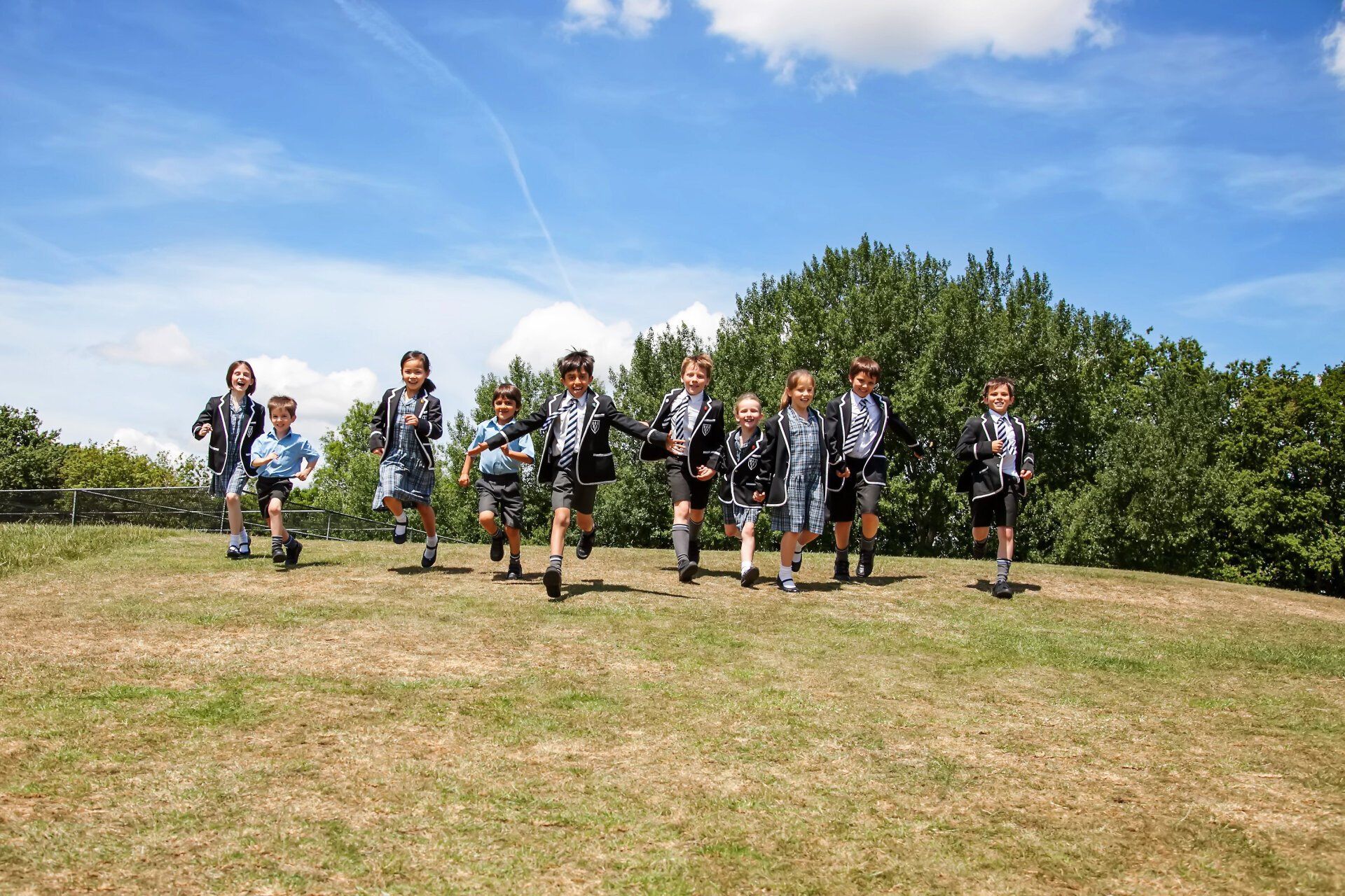 School prospectus photography Reading children running