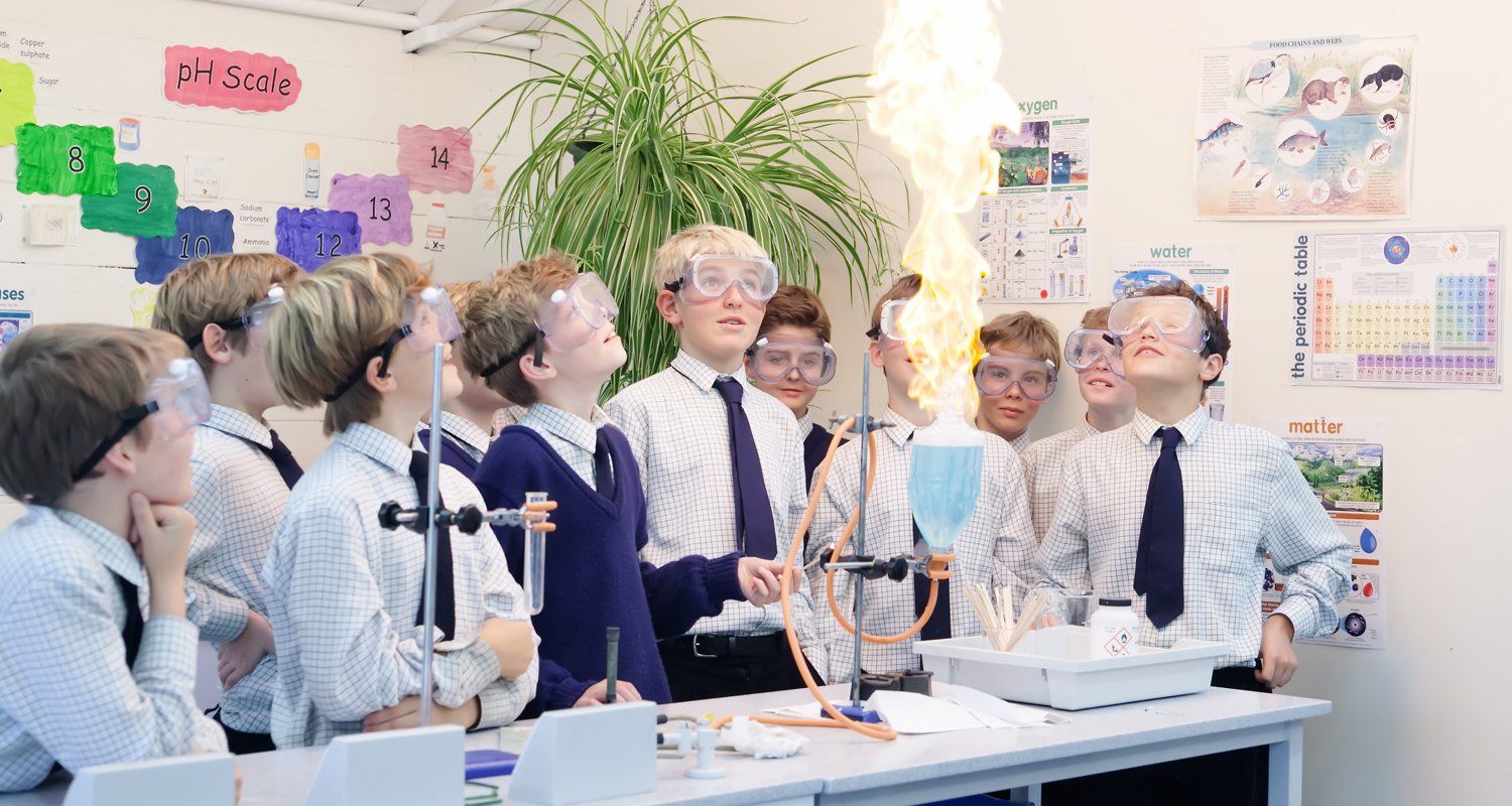 School prospectus photography reading science experiment