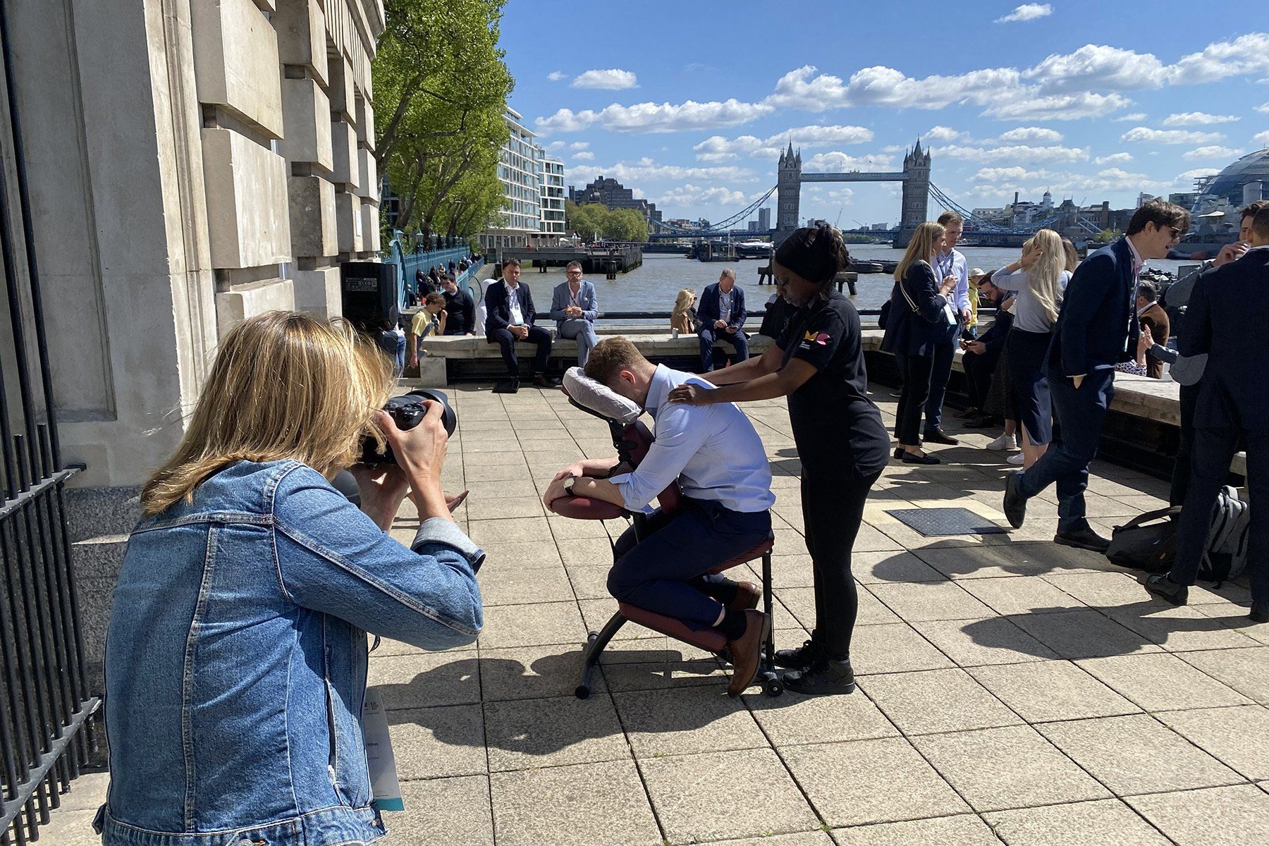 commercial photographer reading, photographer at work