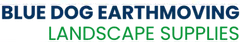 Blue Dog Earthmoving Landscape Supplies Logo