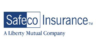 Safeco Insurance logo with blue text and Liberty Mutual tagline