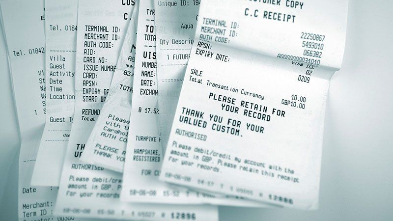 Merchant Receipts