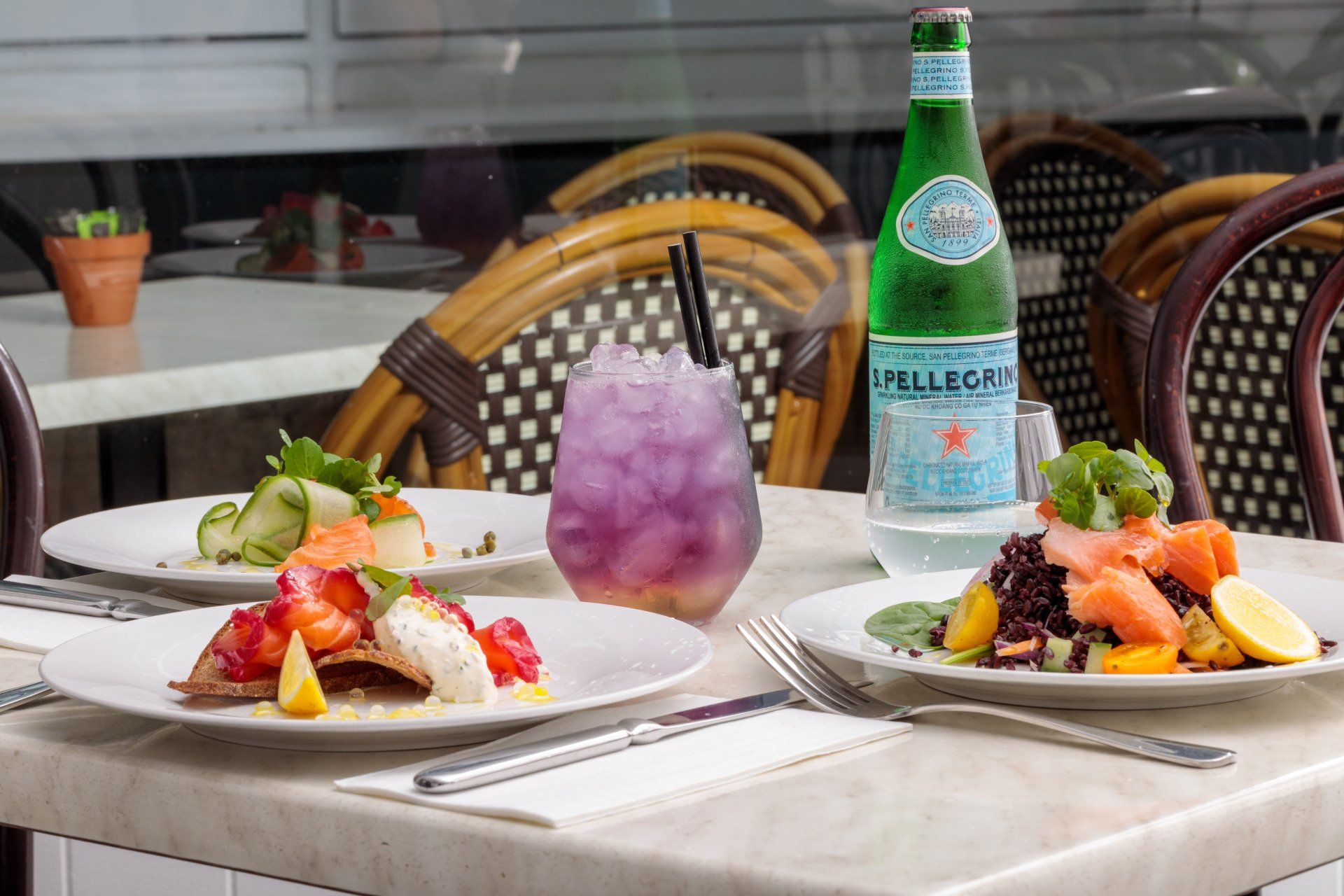 mocktail and served lunch