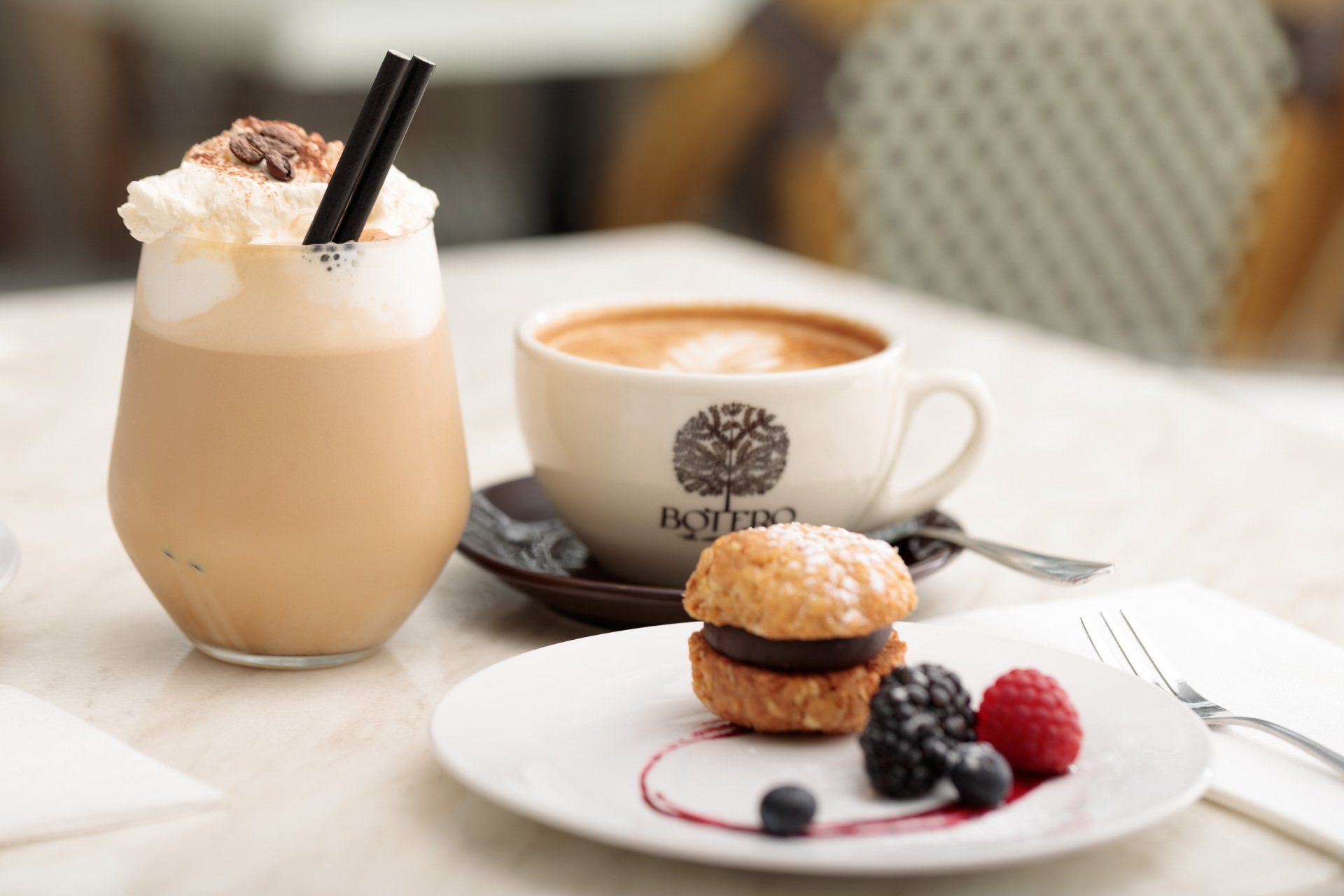 biscuit and coffee