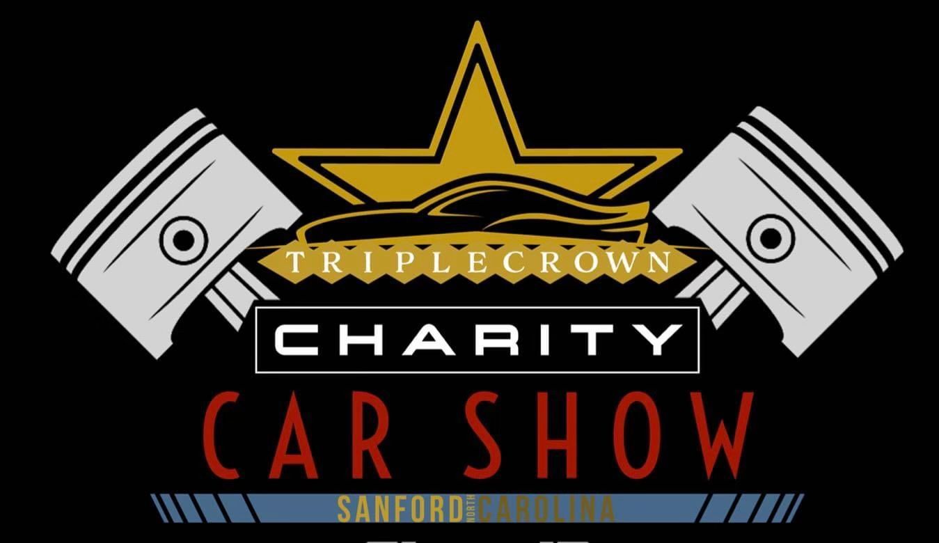 The logo for the triple crown charity car show