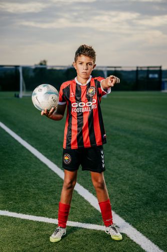 Youth soccer boy playing for Lake Travis Football Club