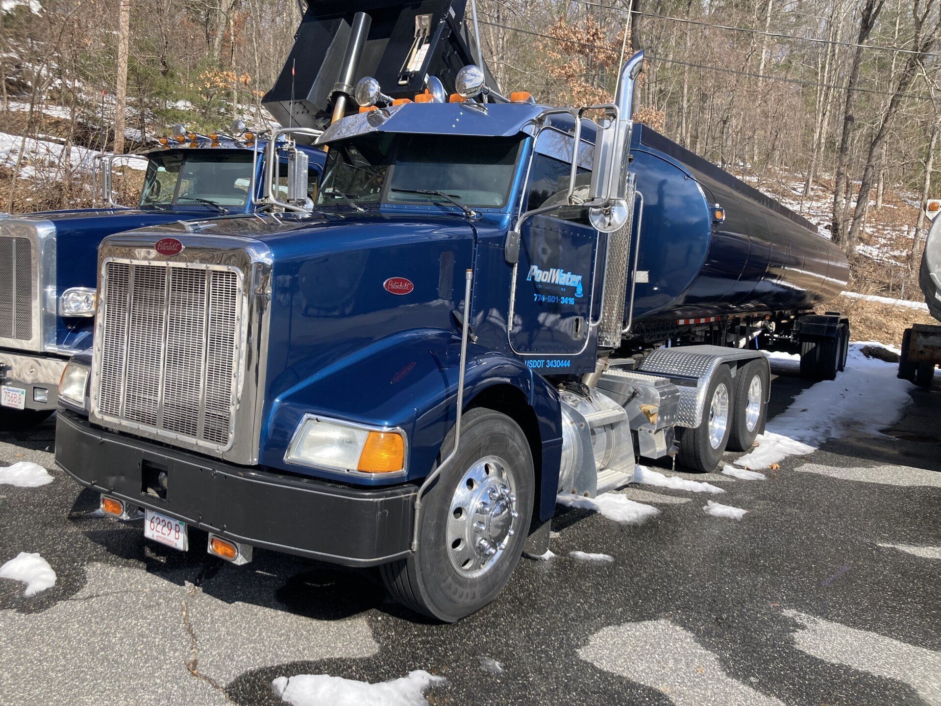 Pool water delivery services out of Sturbridge, Massachusetts.